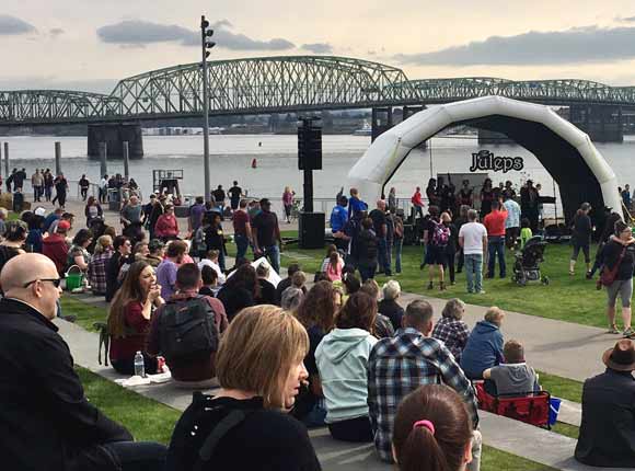 Event by the river